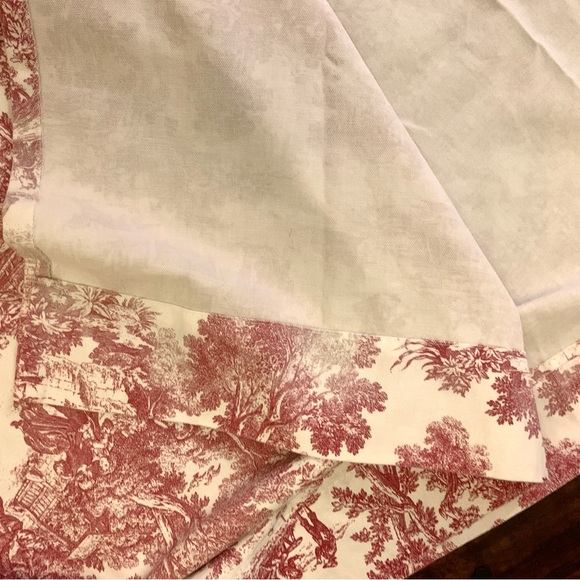 Vintage Toile French Country Life
Window Valance Red On White Rod
Pocket USA - Picture 5 of 16